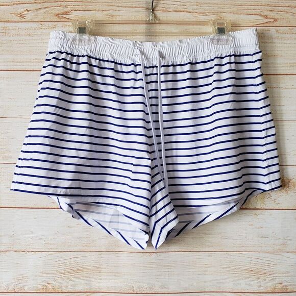 Sea Level Chamarel Striped Surf Shorts in Cobalt - Picture 4 of 8